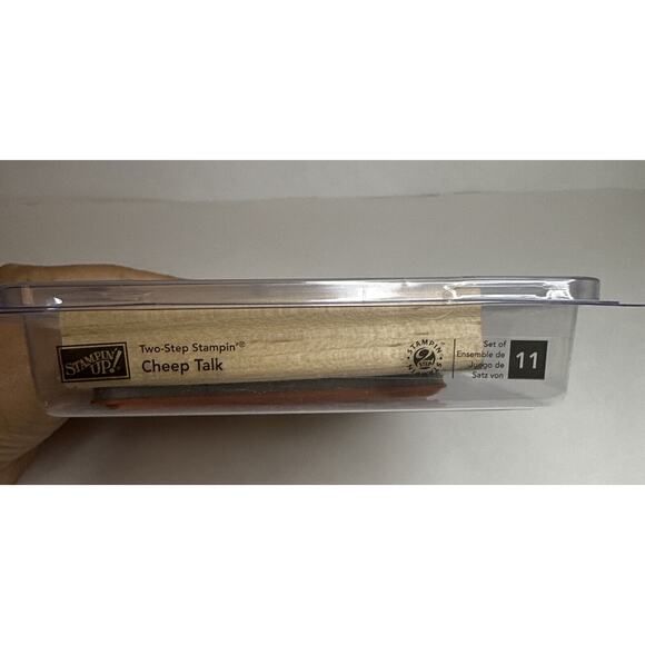 Stampin Up CHEAP TALK Wood Stamp Set Of 11 you've got a friend in me hello there - Picture 2 of 4